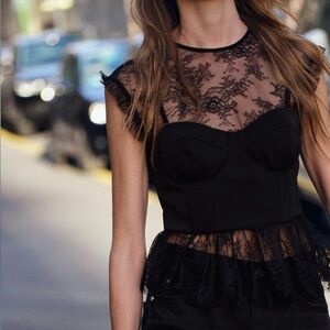 NWT Zara Lacey, Blouse, Small